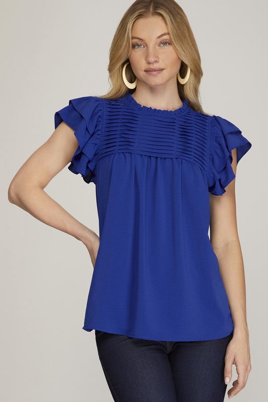 Royal Blue S'Less Blouse