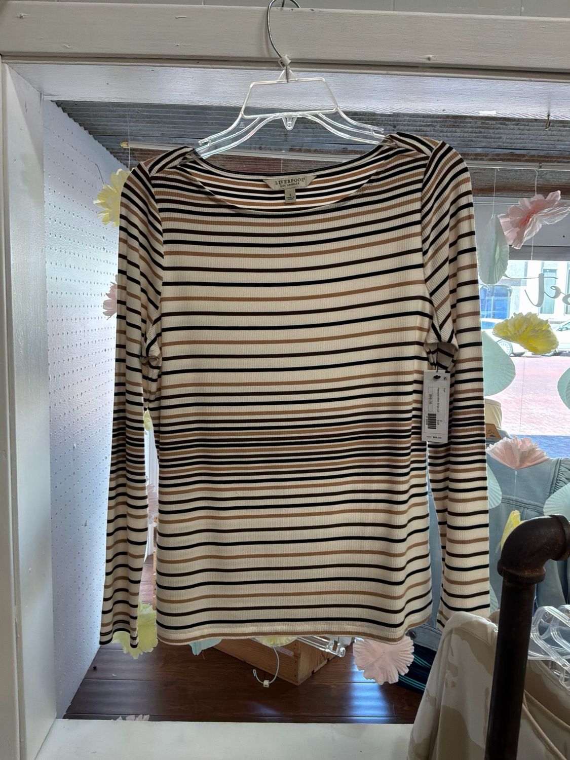 Alabaster Miter Stripe LS