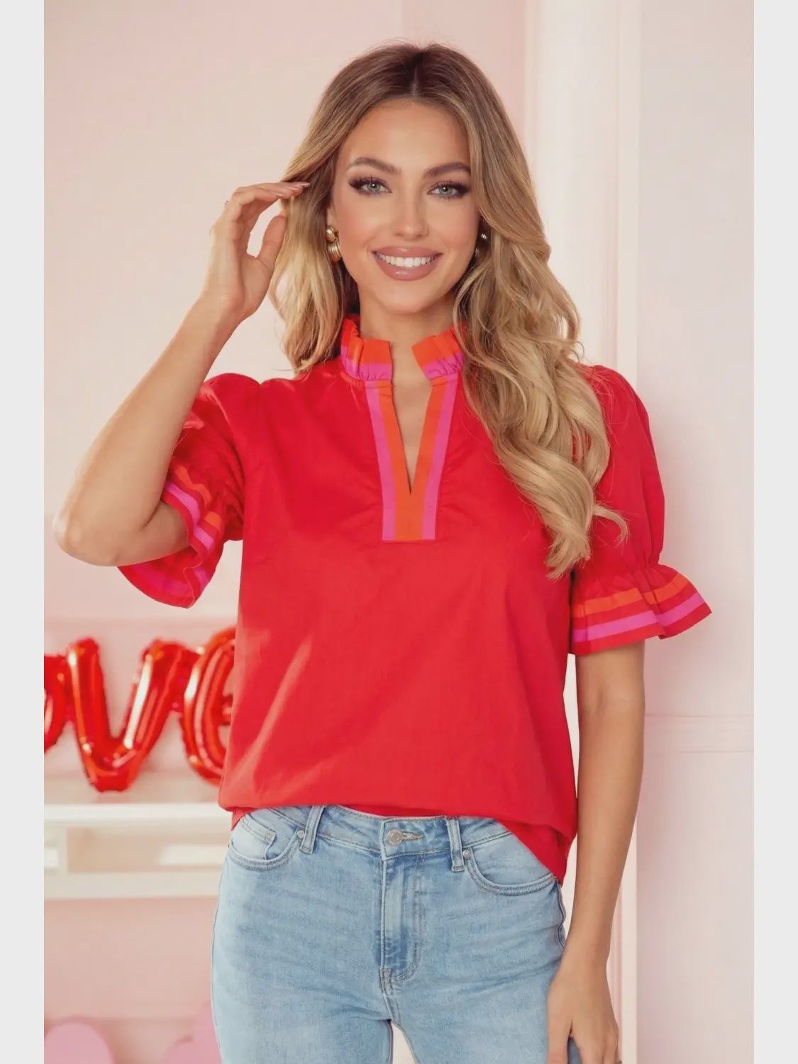 Spring Patchwork Fiery Red