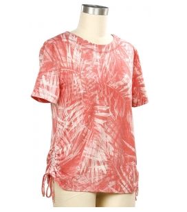 Aloe Vera SS Print Side Ruche 43V2