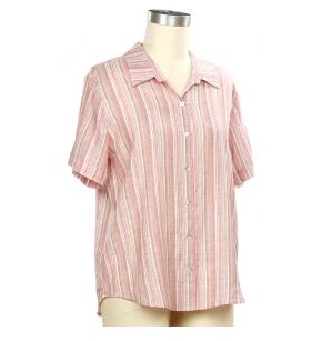 Terra Rosa/Khaki Button Top 3550