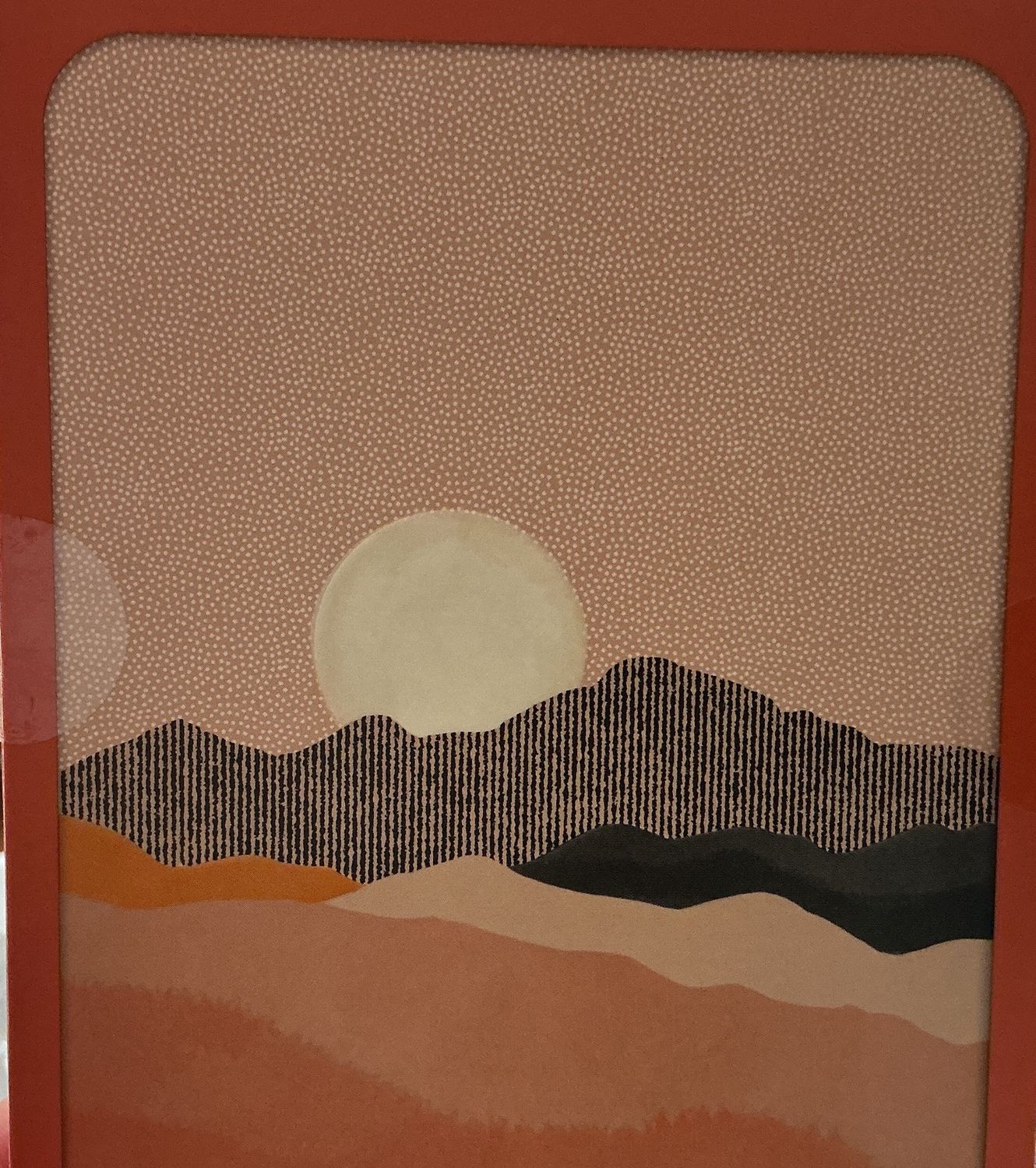 Sun On The Horizon Artisan Note Cards