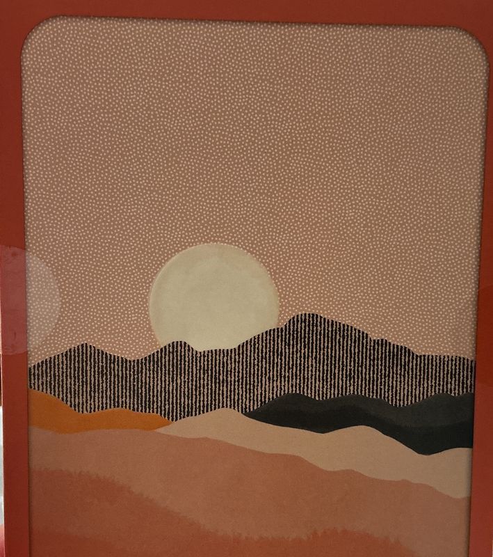 Sun On The Horizon Artisan Note Cards