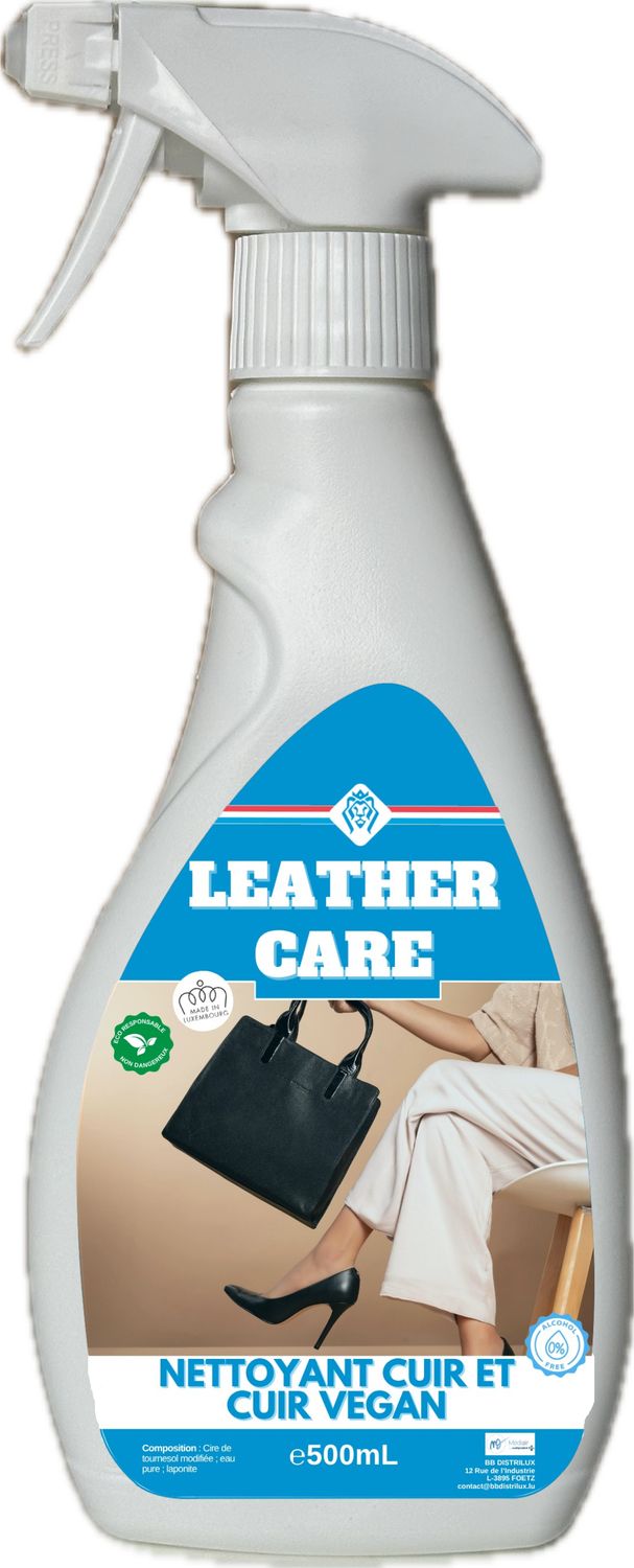 LEATHER CARE nettoyant nourrissant cuir professionnel sans alcool