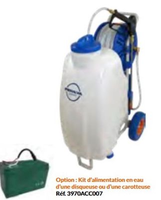 Pulvérisateur 50L Autonome sur Batterie avec enrouleur de flexible