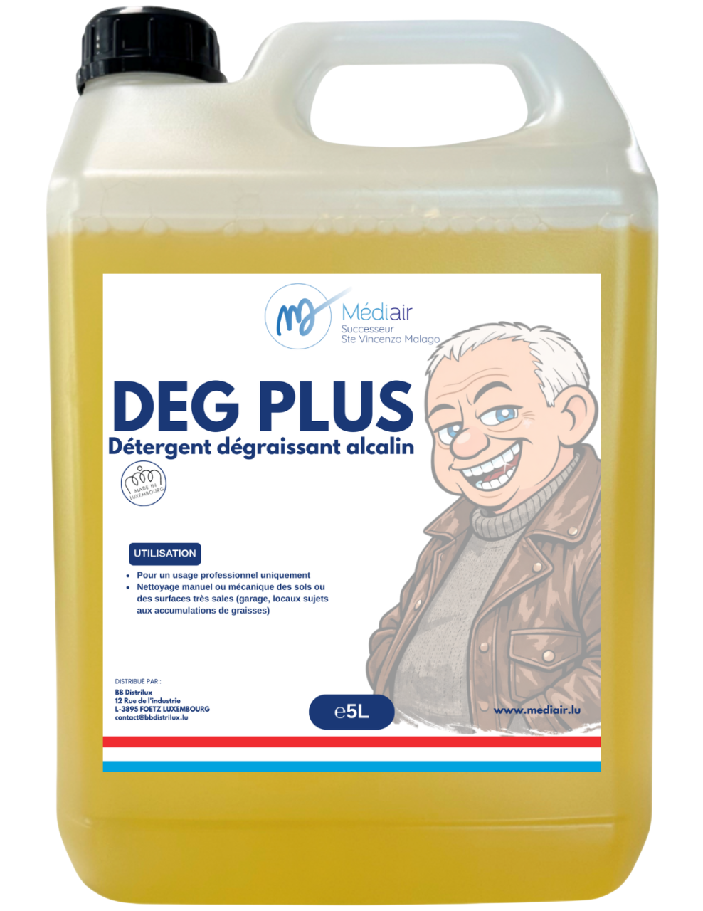 DEG PLUS détergent dégraissant alcalin professionnel