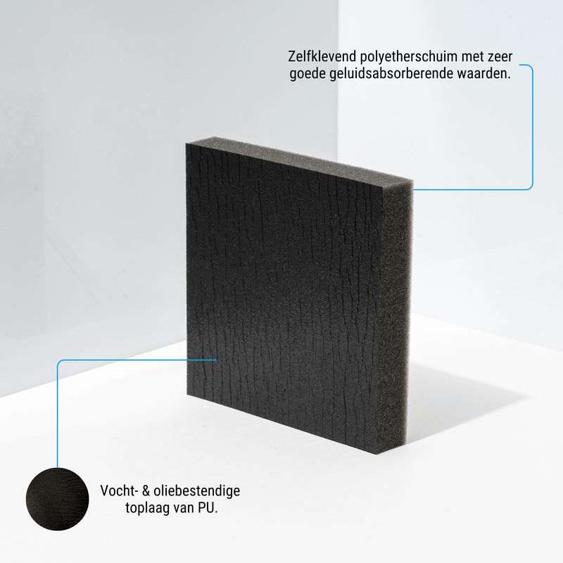 Zelfklevend polyetherschuim met PU toplaag - 40 mm