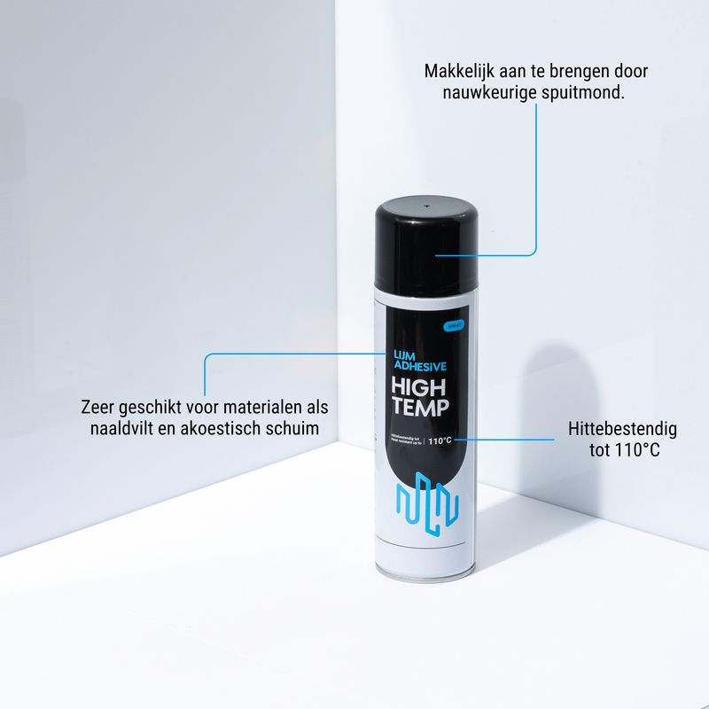 High temperature lijmspray