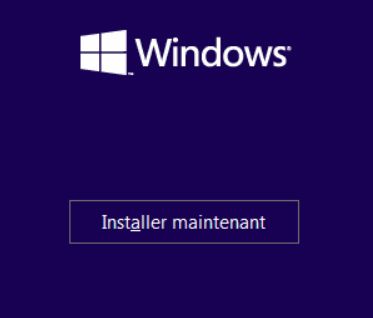 Installation Windows Complet     Installation Windows AVEC sauvegarde de données