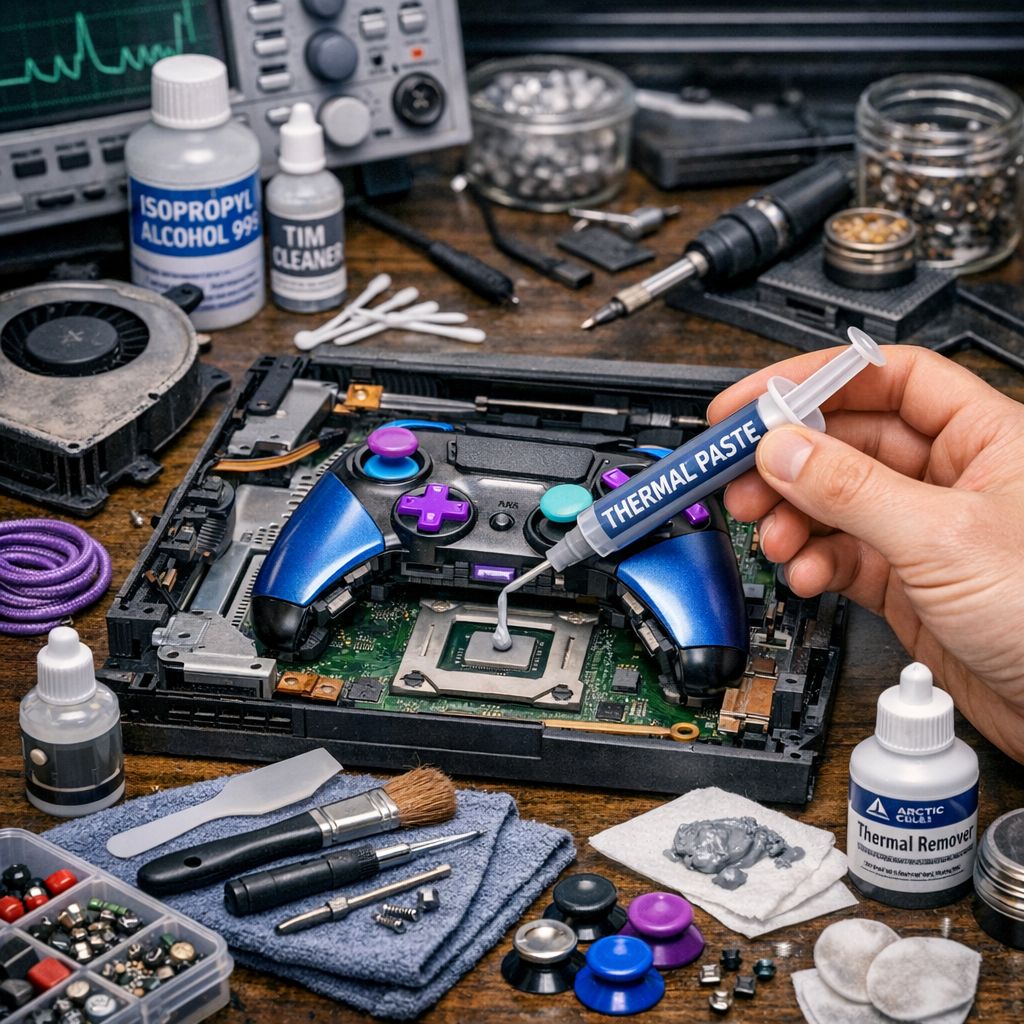 changement de pate thermic Console