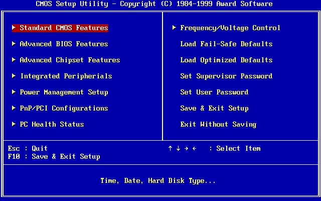 Programation bios