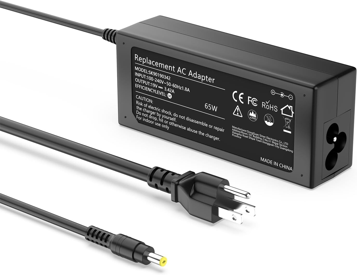 Charger Laptop Acer bout jaune