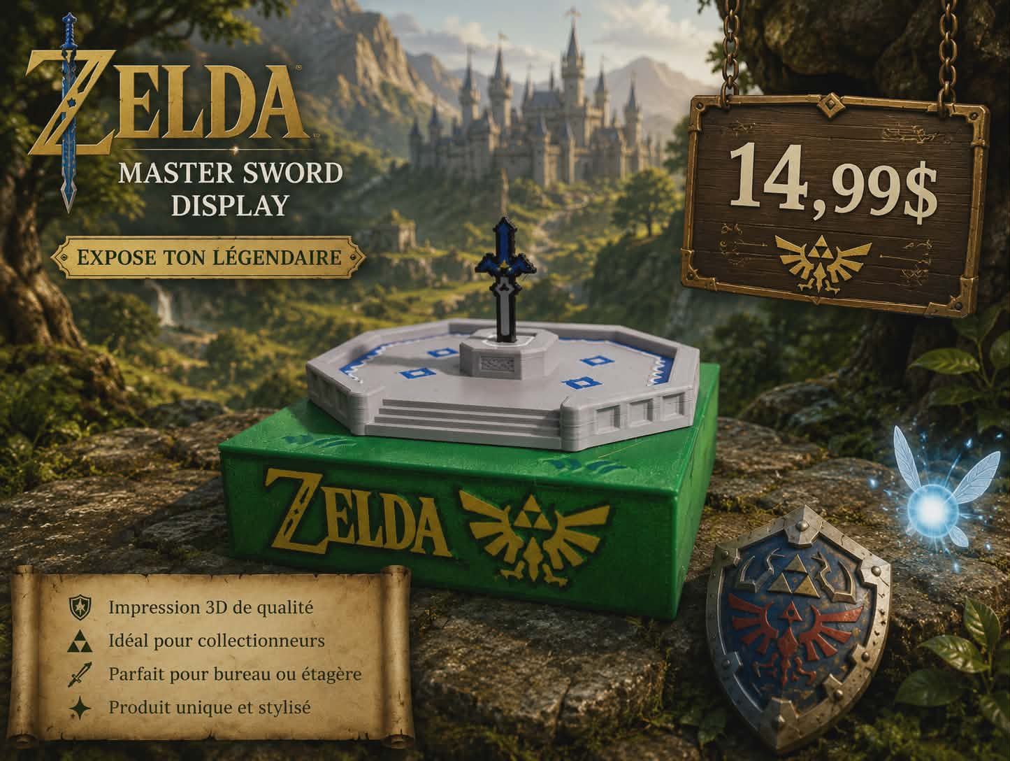 Socle Zelda Épée Décoration