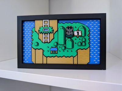 Cadre Super Mario world Map 1