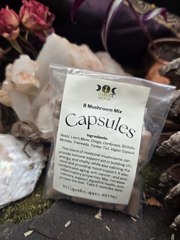 8 Mushroom Mix Capsules (Complete Support)