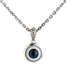 Evil Eye Necklace Silver Plated