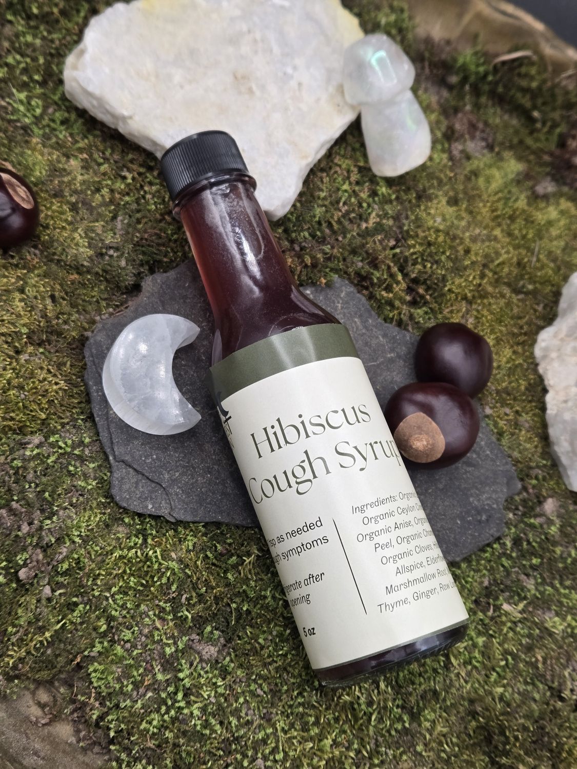 Hibiscus Cough Syrup, Size: 5oz