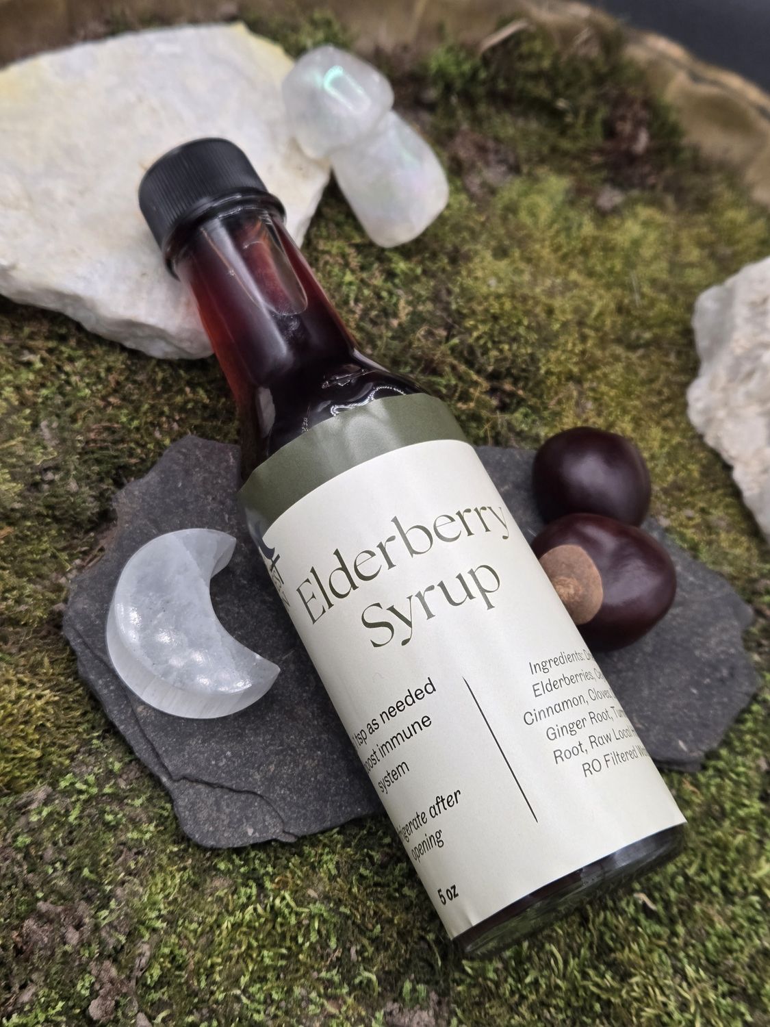 Mama T's WildCrafted Elderberry Syrup, Size: 5oz