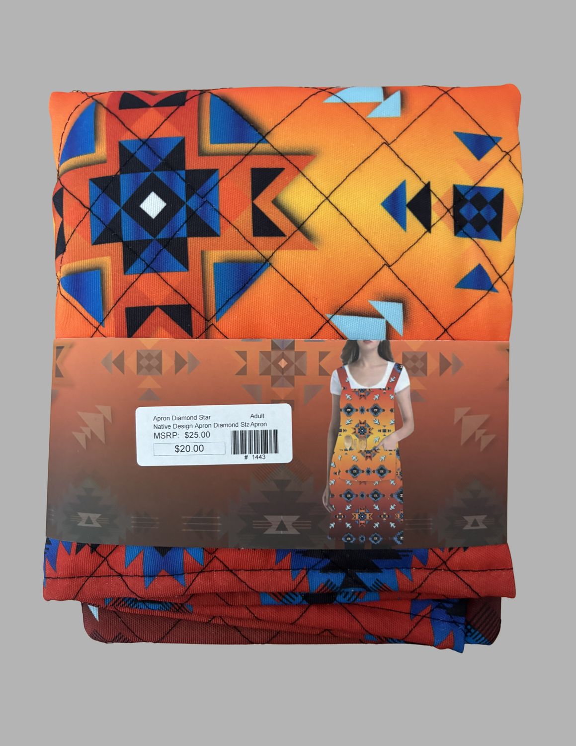 Apron Diamond Star, Color: Orange