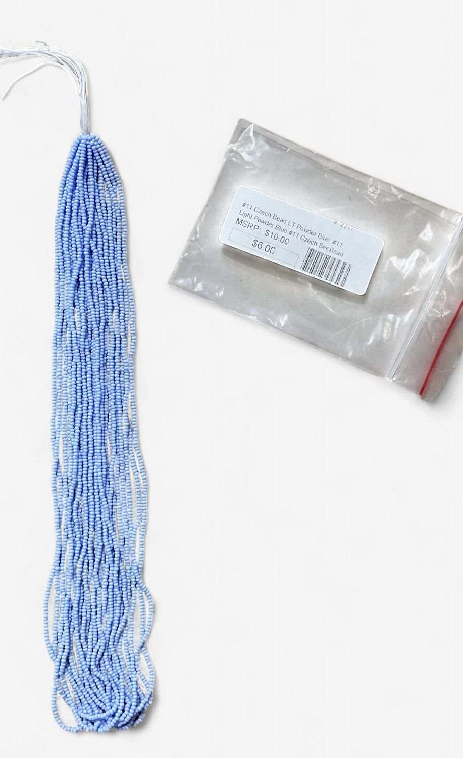 #11 Czech Seed Beads LT Powder Blue