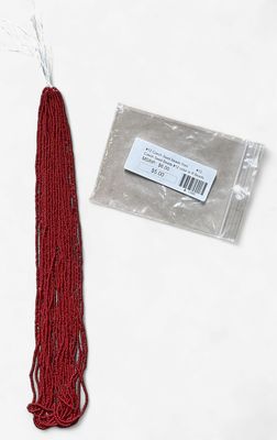 #12 Czech Seed Beads Red