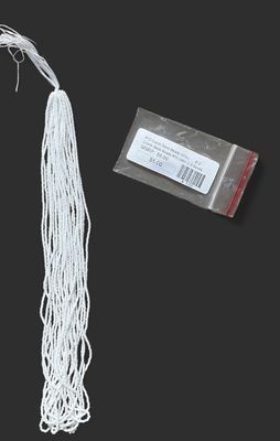 #12 Czech Seed Beads White