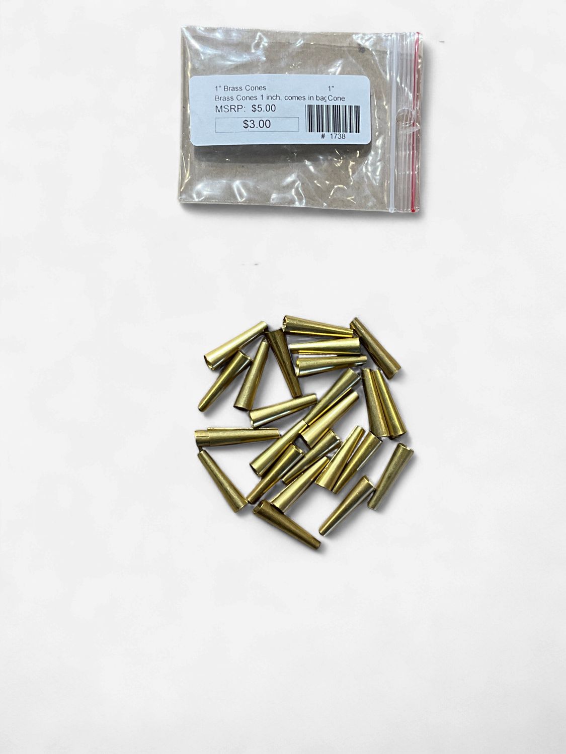 1" Brass Cones