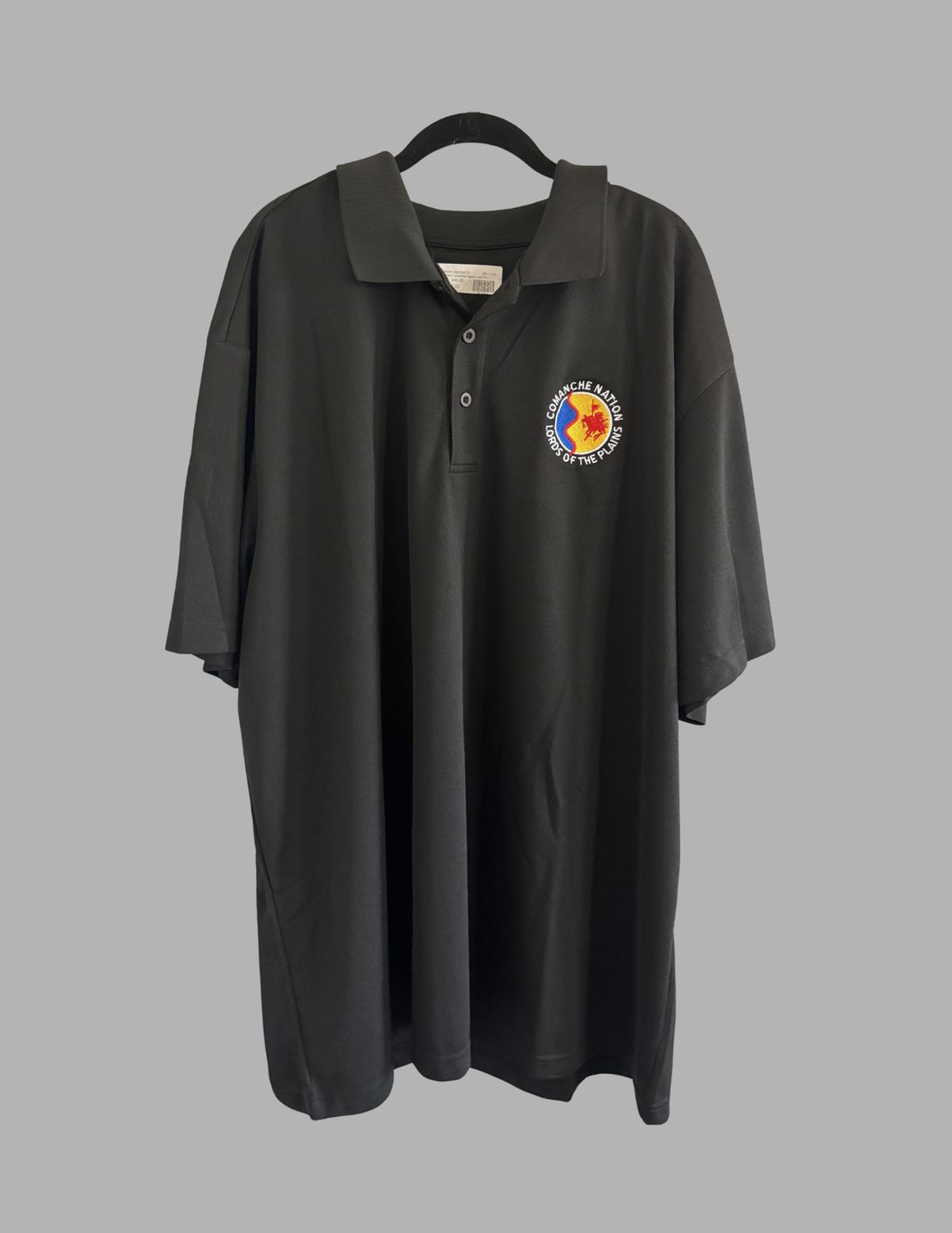 C.N. Logo Polos Shirts, Size: 2x - Black Unisex Seal