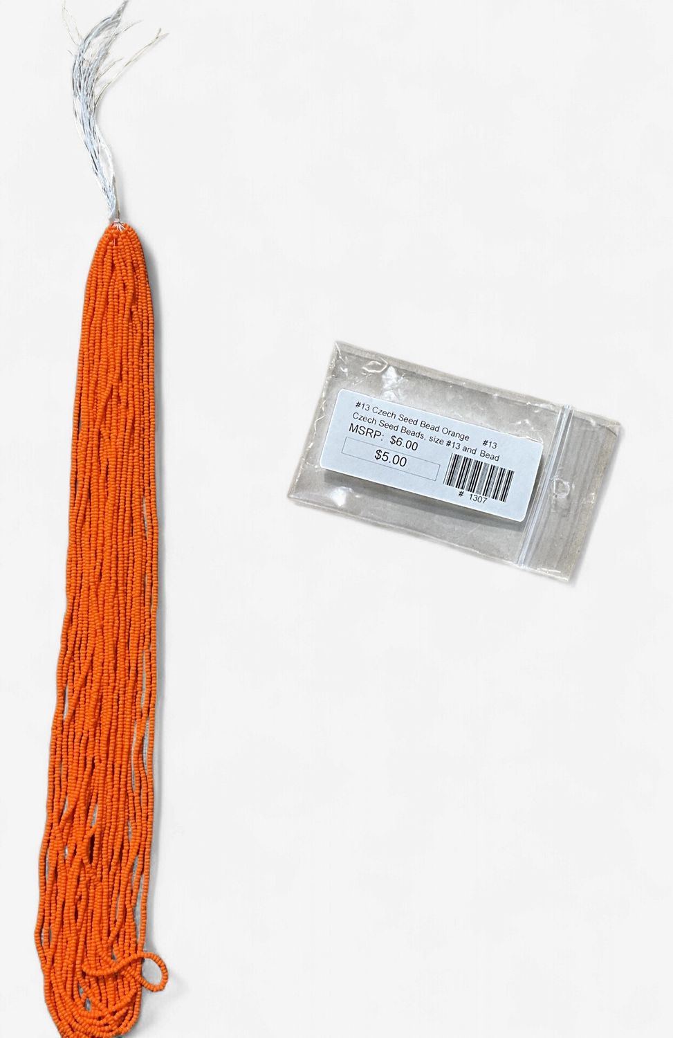 #13 Czech Seed Bead Orange