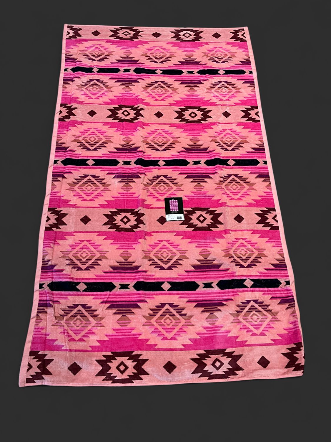 Beach Towel Native Design, Color: Pink