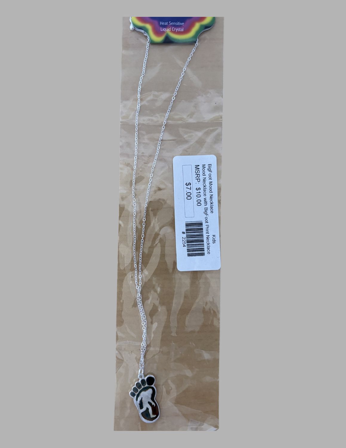 Bigfoot Necklace Mood Charm