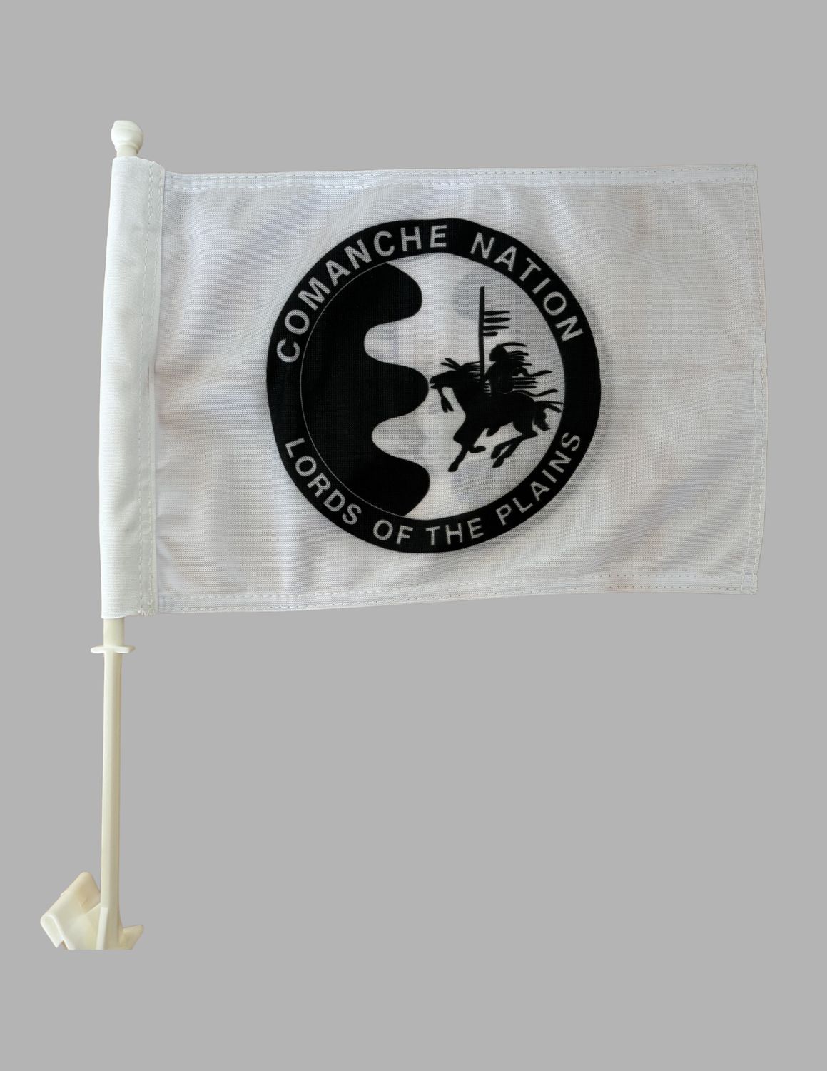 C.N. Logo Car Window Flag, Color: White