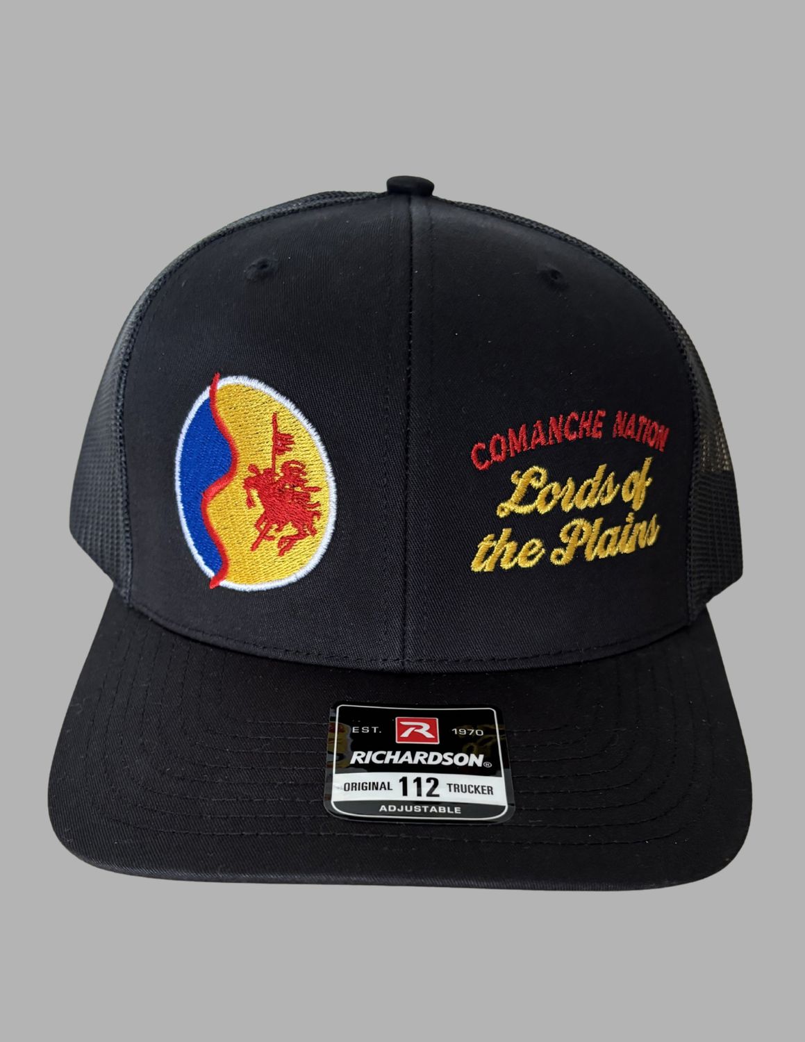 Comanche Logo Snapback Trucker Cap, Color: Black