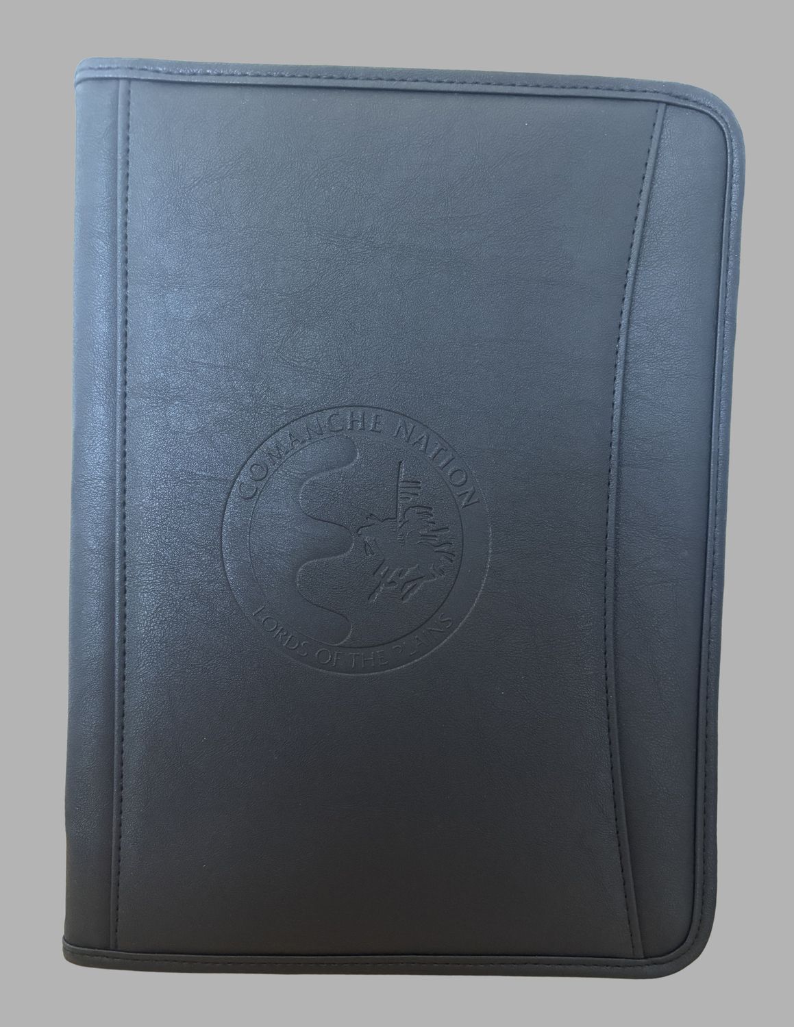 C.N. Logo Zippered Portfolio, Color: Black