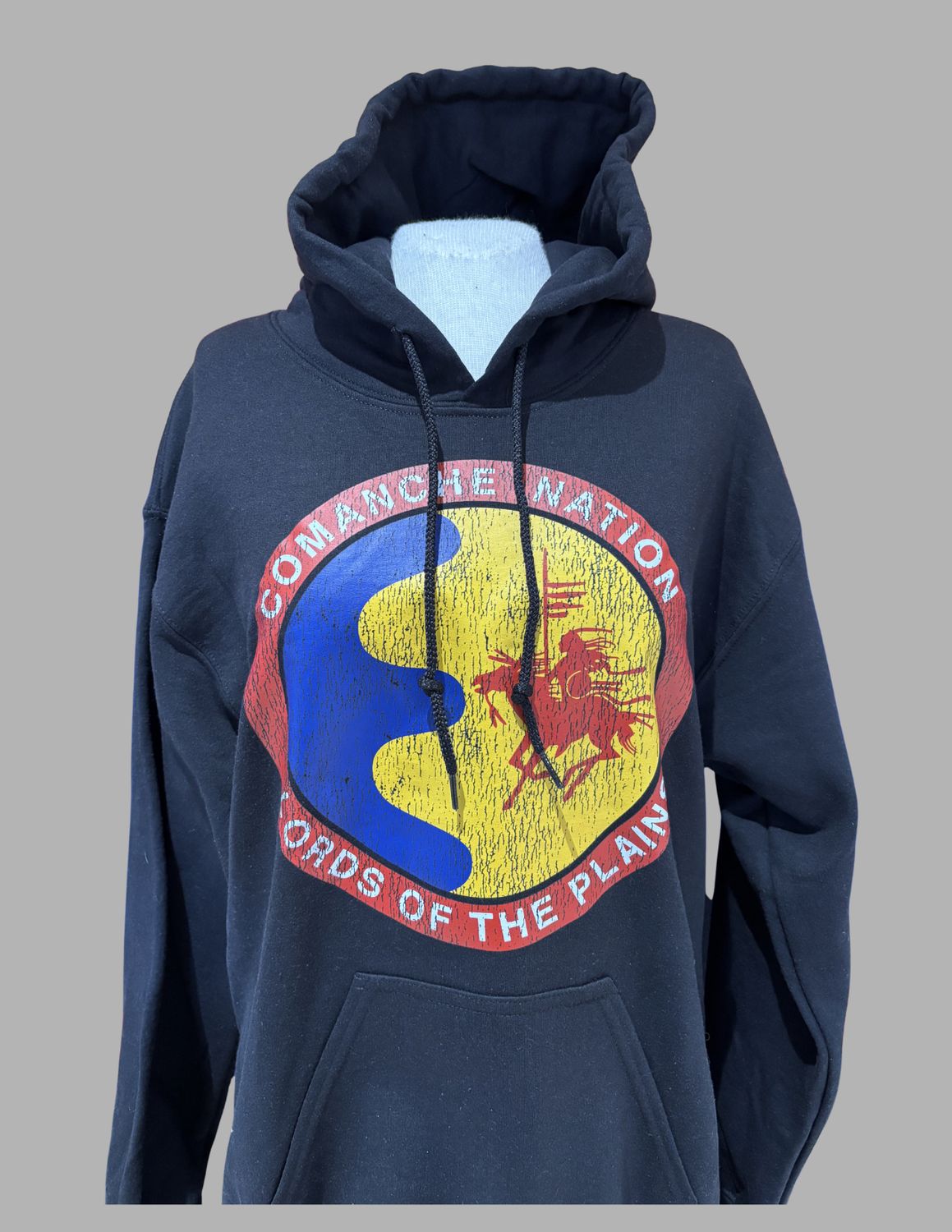 Comanche Logo Hoodies, Color: Black, Size: Small