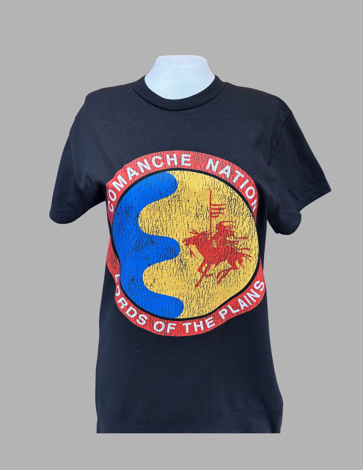 Comanche Nation Logo Grunge Shirt, Size: Small