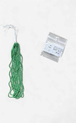 #13 Czech Cut Bead Green