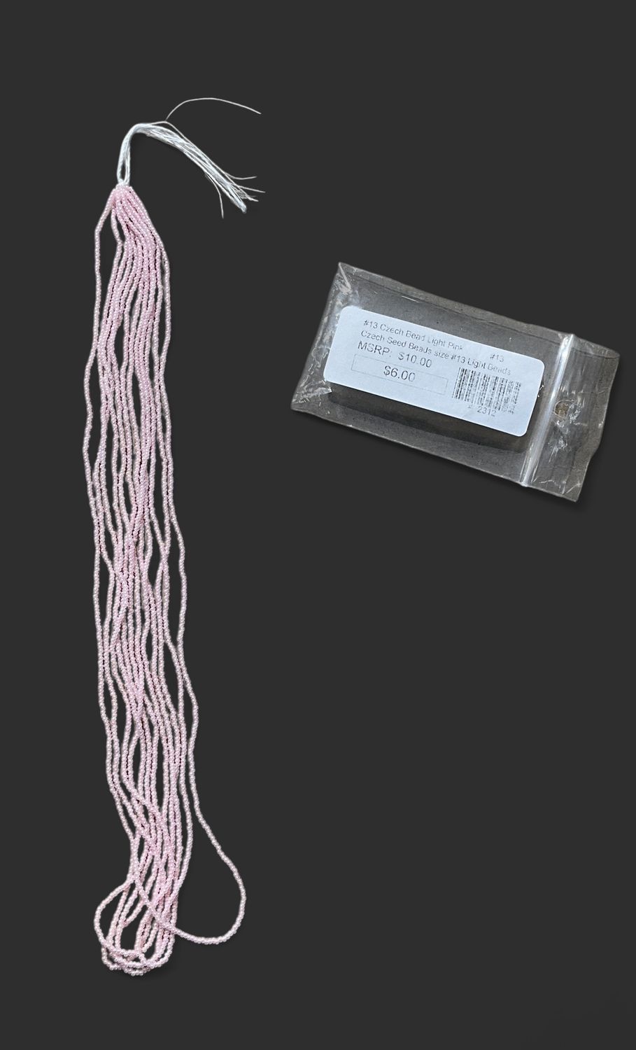 Czech Cut #13 Bead Light Pink