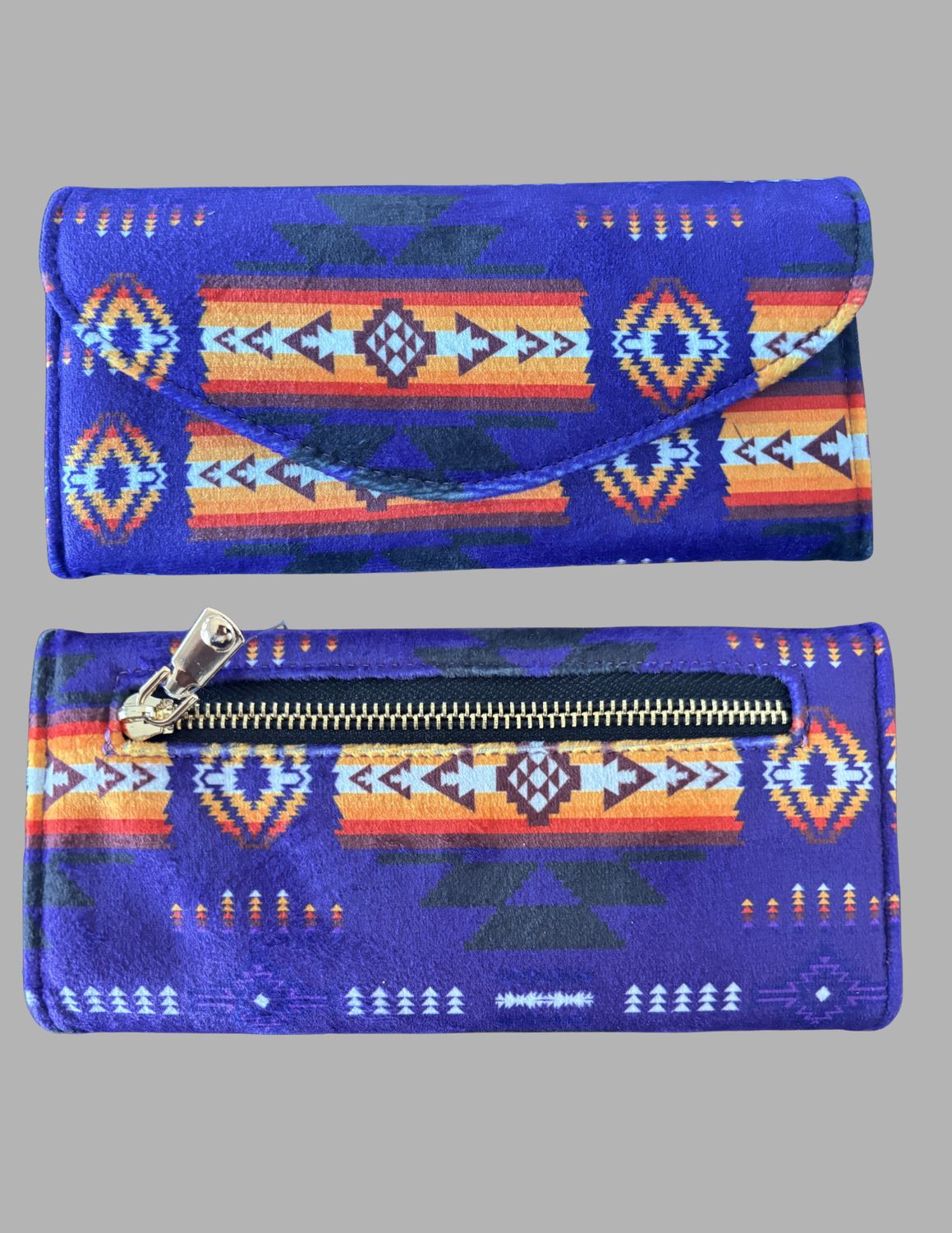 Ladies Fleece Zippered Twin Wallet
