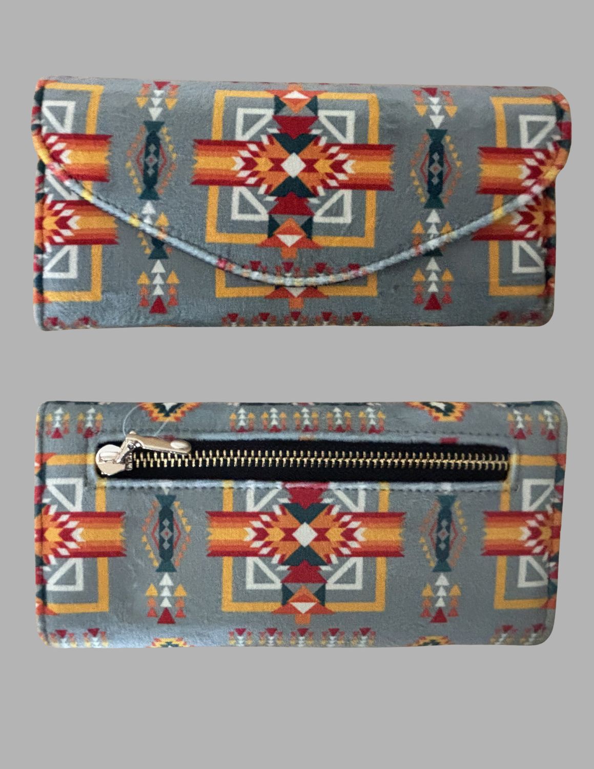 Ladies Fleece Zippered Twin Wallet