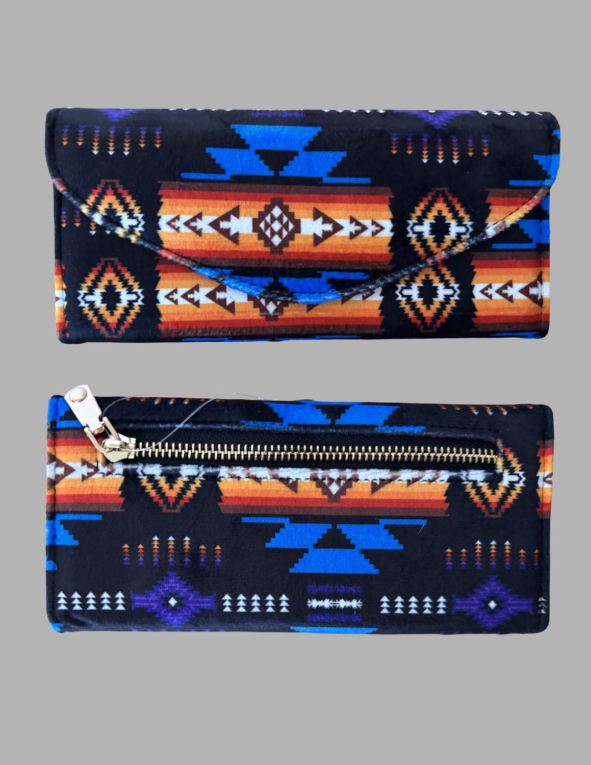 Ladies Fleece Zippered Twin Wallet