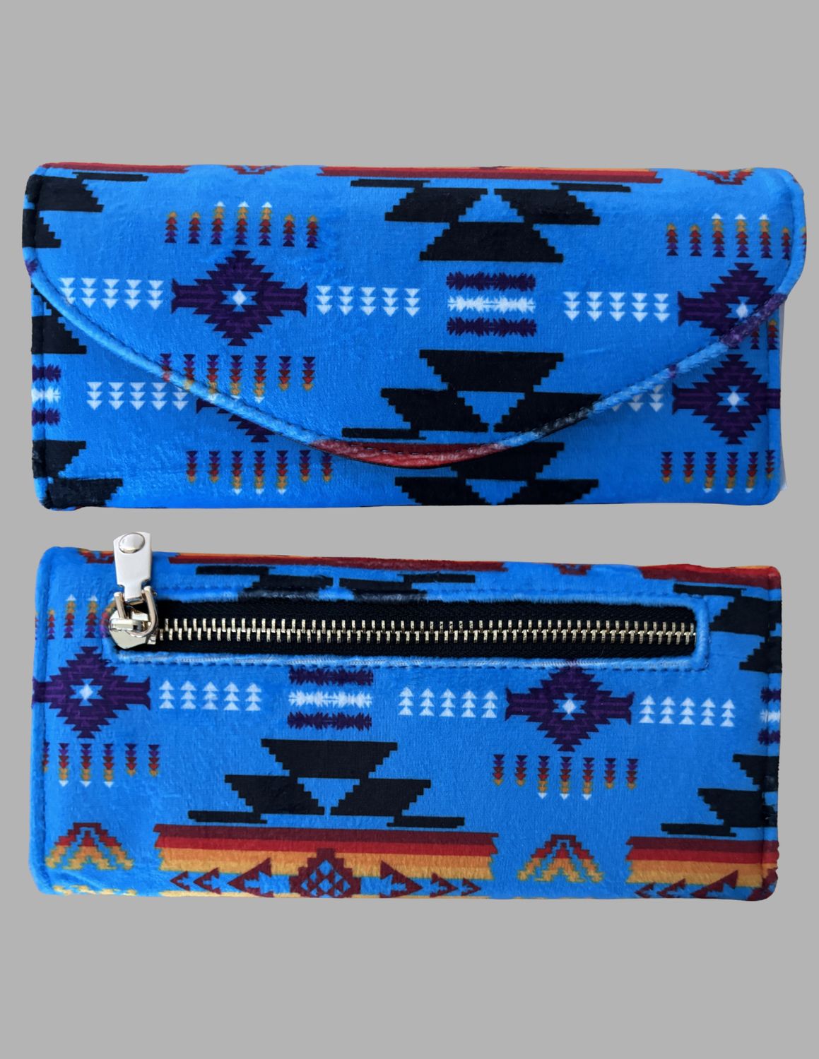 Ladies Fleece Zippered Twin Wallet