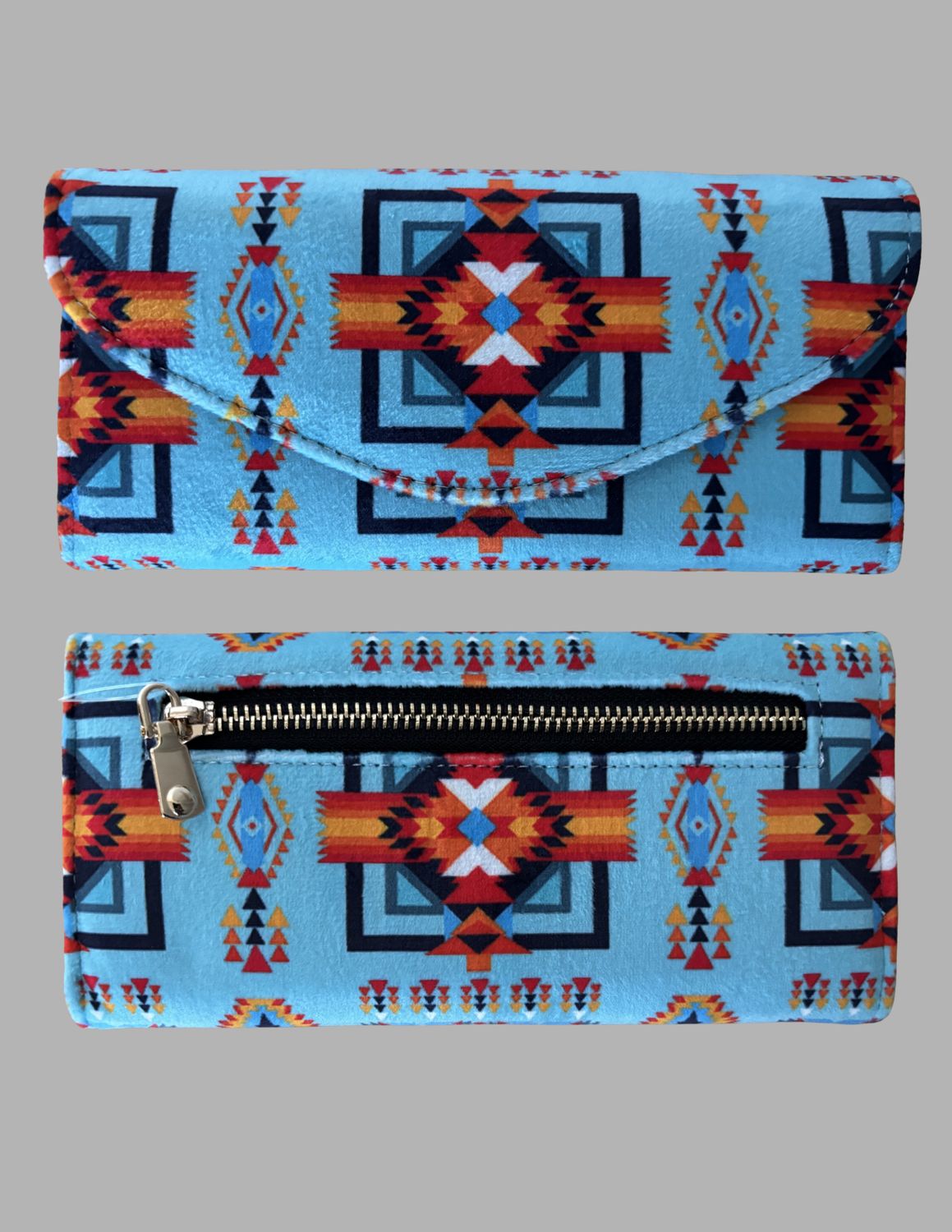 Ladies Fleece Zippered Twin Wallet