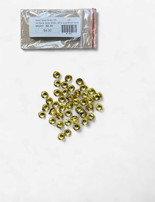 Metal Spots Brass 3/8 Sold In Bags Of 25
