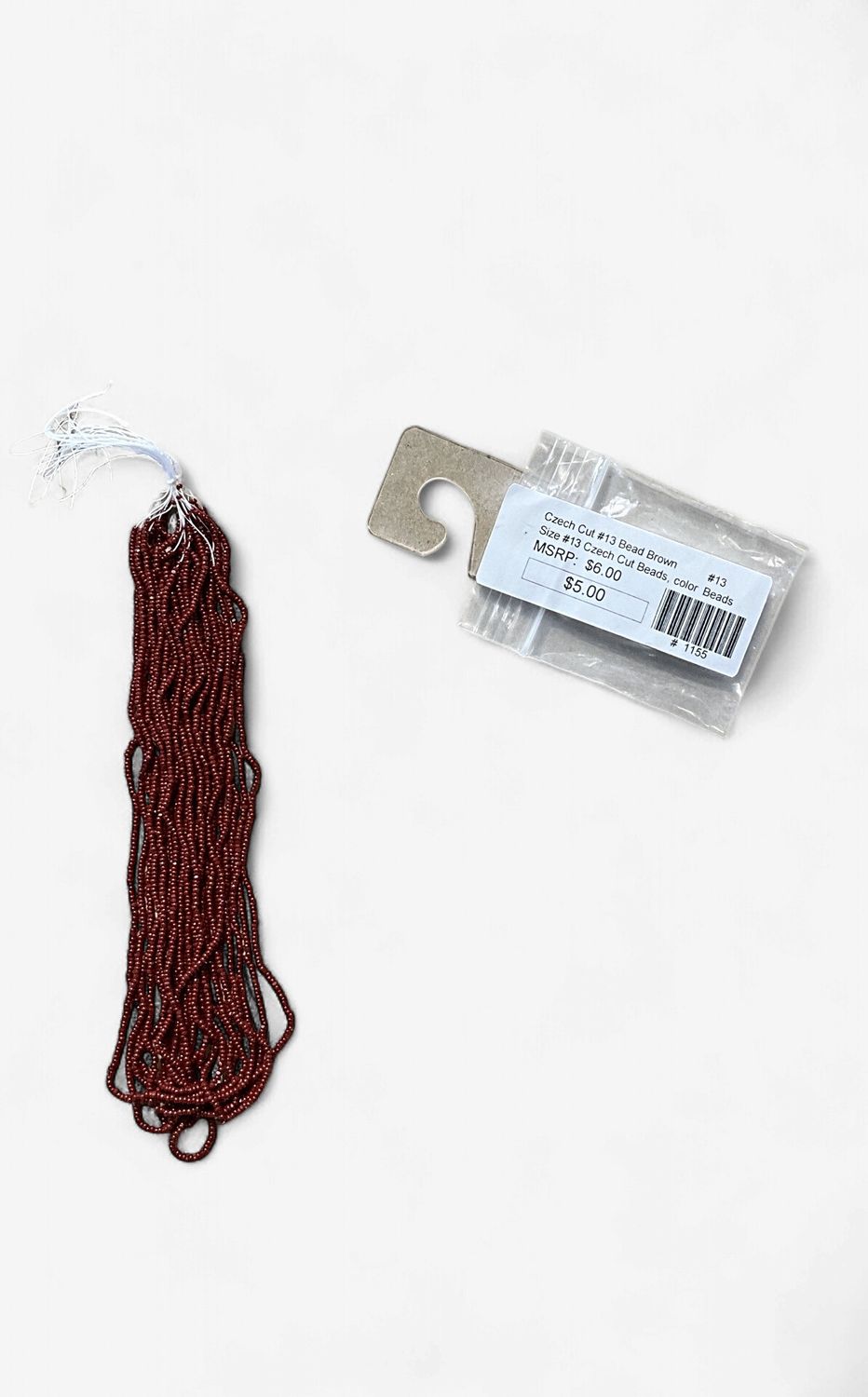 #13 Czech Cut Bead Brown