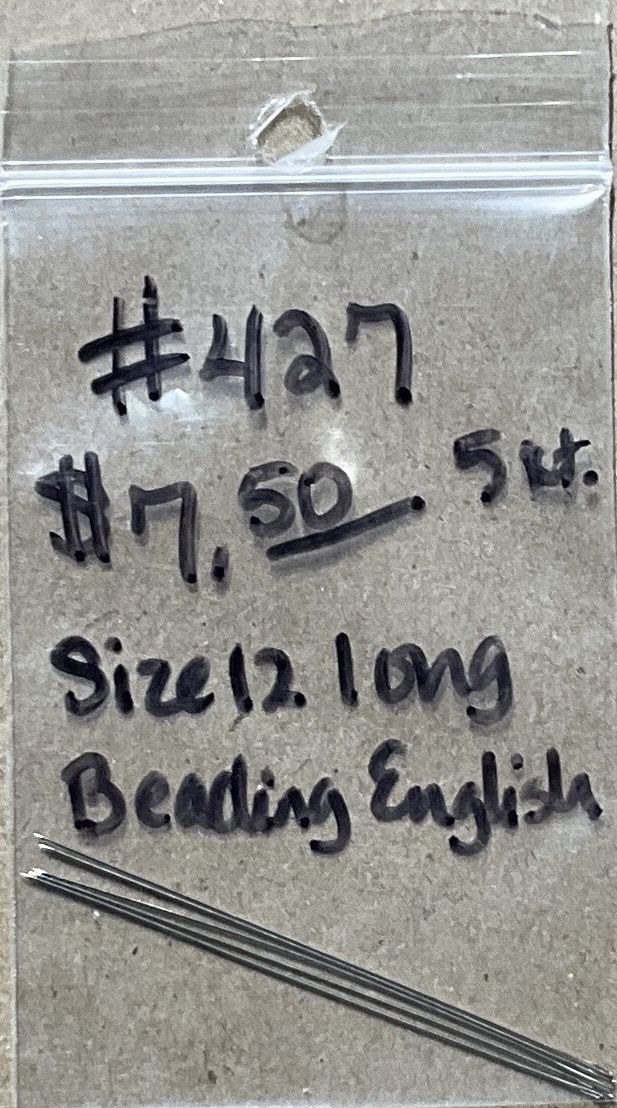 English Beading Needle Size 12 5 Count