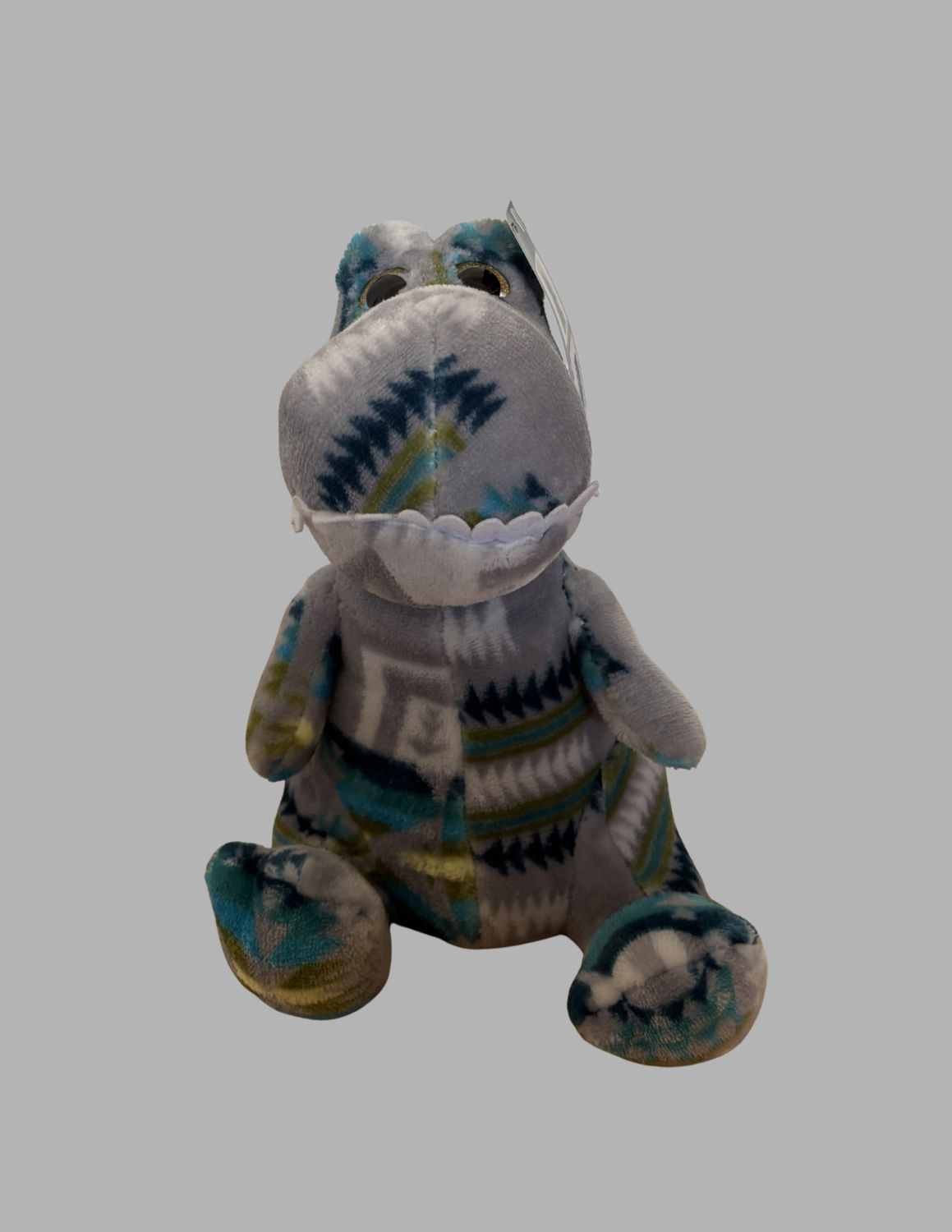 Fleece Stuffed Rex Dinosaur, Color: Gray