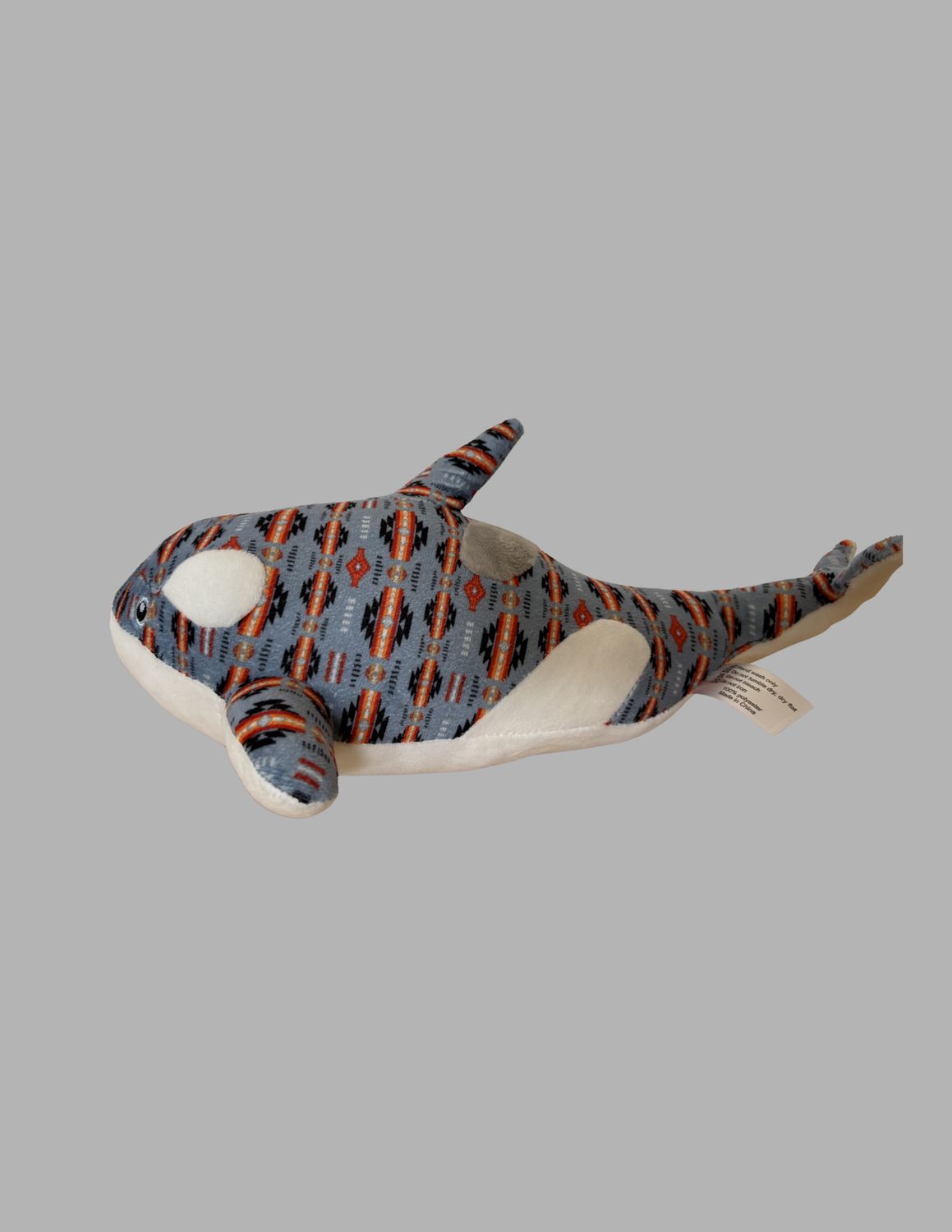 Fleece Stuffed Animals, Color: Whale - Gray
