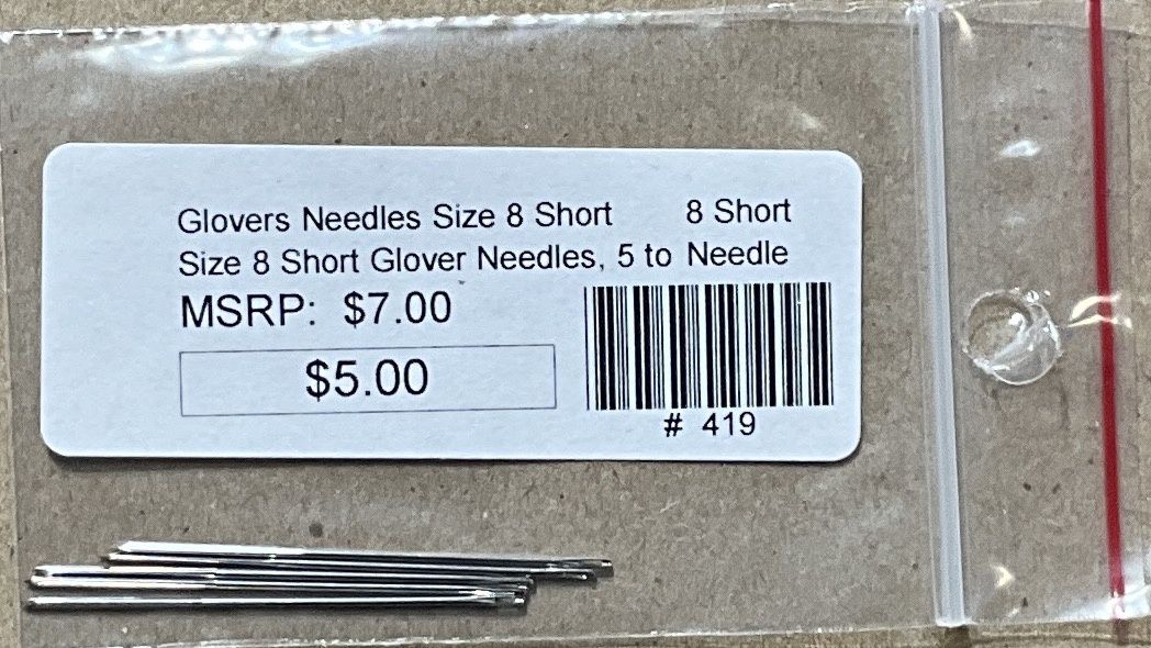 Glovers Needles Size 8 Short