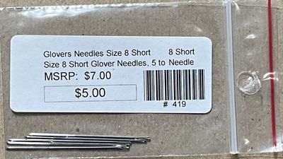 Glovers Needles Size 8 Short
